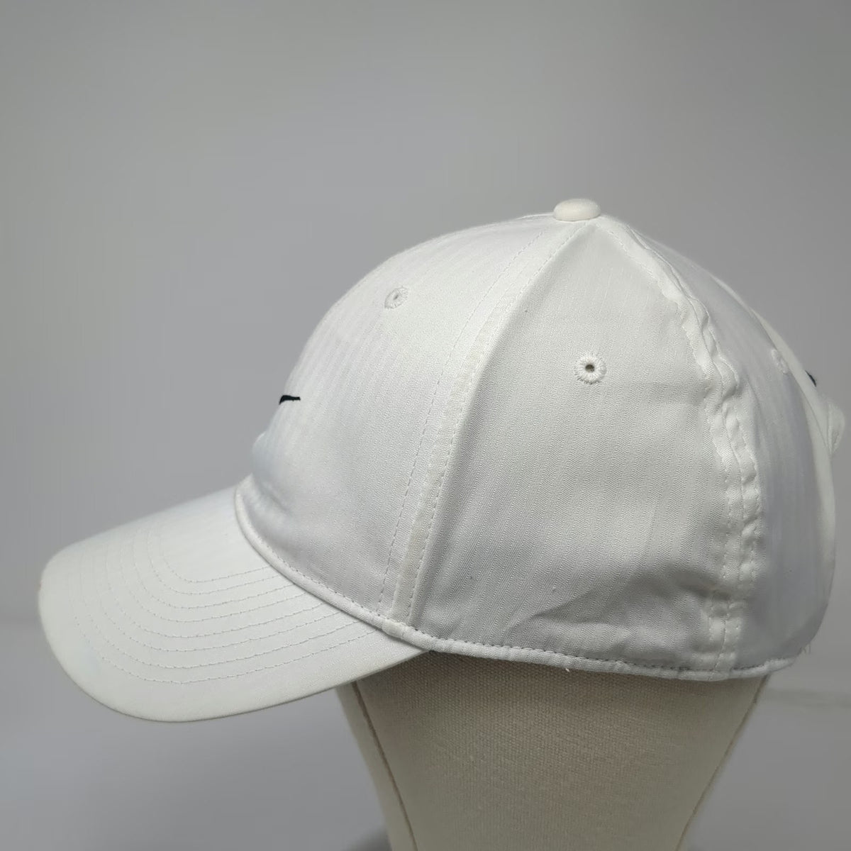 Nike Baseball Cap White One Size Dri-FIT Legacy91 Embroidered Swoosh Golf Hat