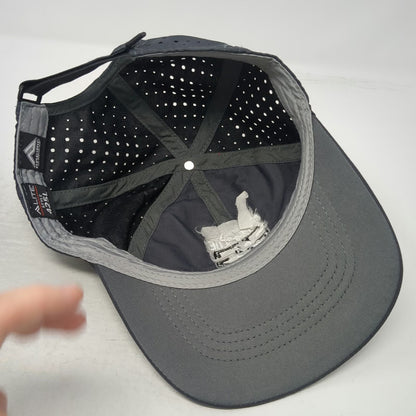 Pacific Headwear Baseball Cap Gray One Size Perforated Grit & Glue Polyester hat
