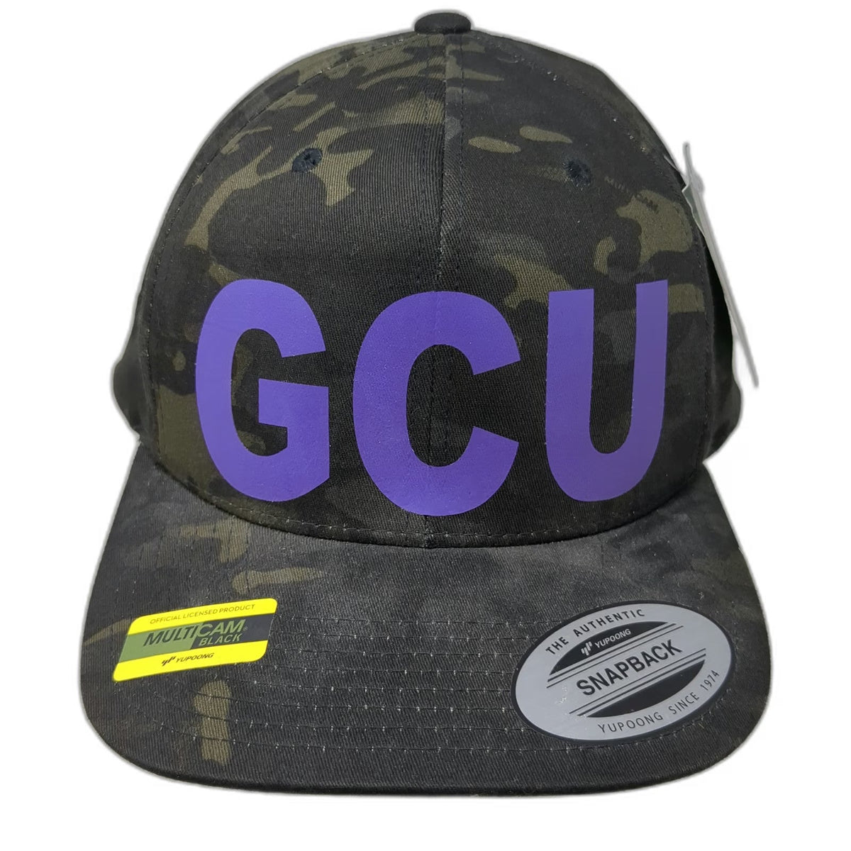 Yupoong Snapback Black One Size GCU Purple Multicam Camo Flat Brim Classics Hat