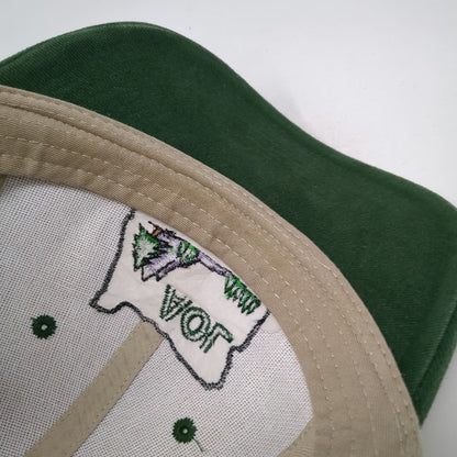 Falcon Headwear Baseball Cap Beige Green One Size Associated Oregon Loggers Hat