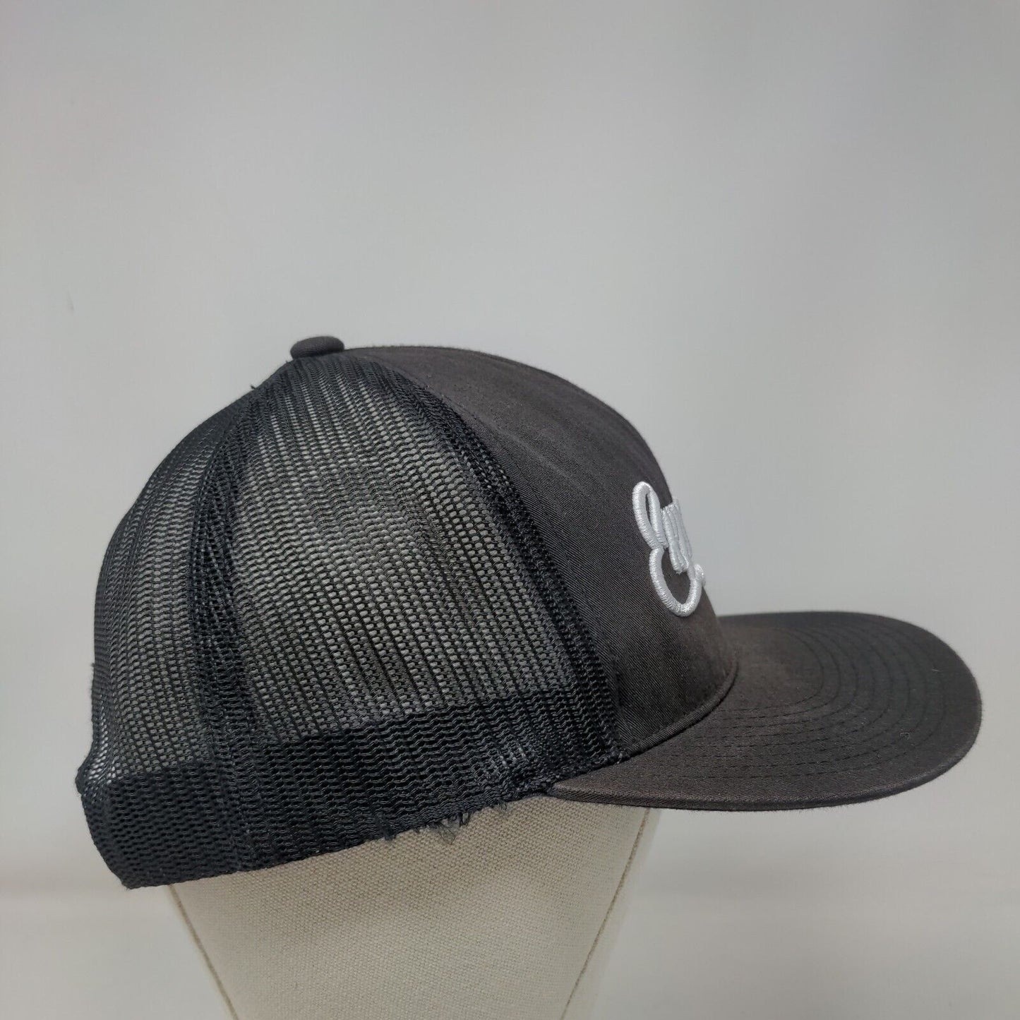 Expensive Snapback Mesh Back Trucker Hat Black One Size Embroidered