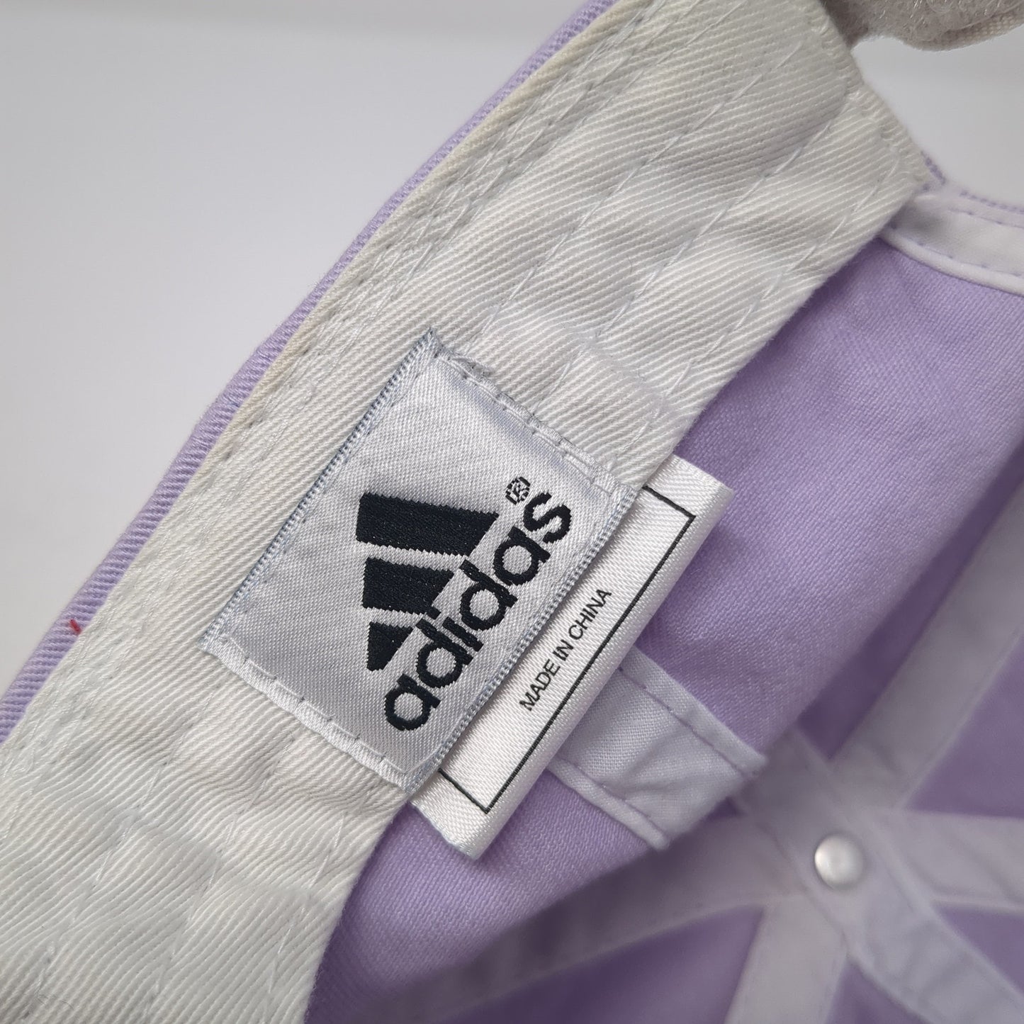Adidas Strapback Baseball Cap Purple One Size Adjustable Embroidered 6 Panel