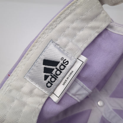 Adidas Strapback Baseball Cap Purple One Size Adjustable Embroidered 6 Panel