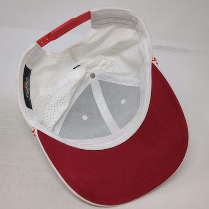 Pukka Trucker Hat White OSFM Braided Rope Snapback Perforated Las Sendas Golf
