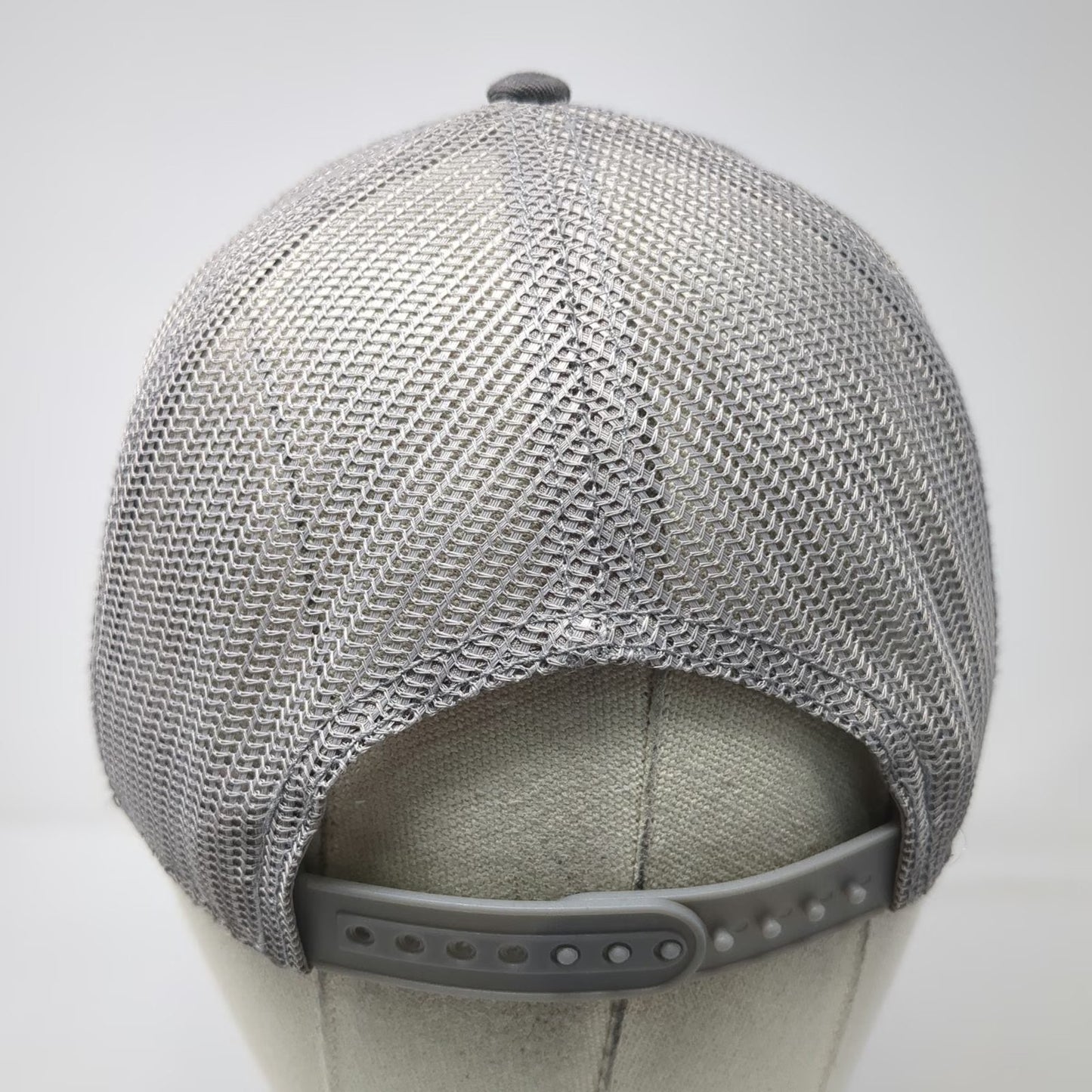 Cap America Trucker Hat Gray One Size Snapback Troy Sand & Gravel Logo Mesh