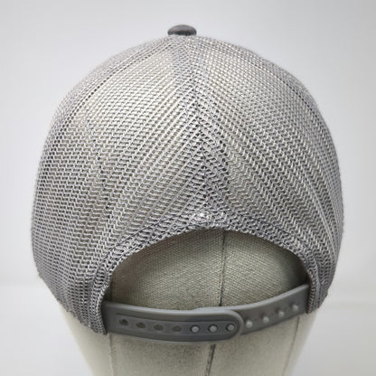 Cap America Trucker Hat Gray One Size Snapback Troy Sand & Gravel Logo Mesh