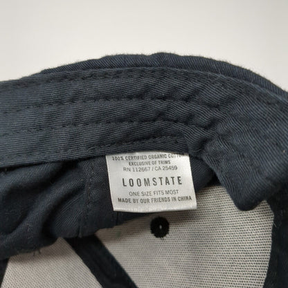 Chipotle Strapback Hat Black One Size Adjustable Embroidered Loomstate