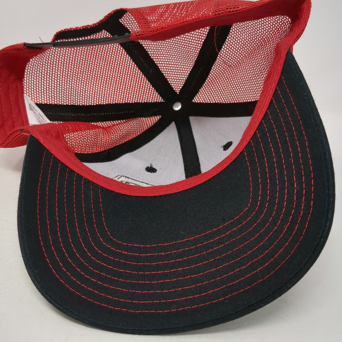 Bamko Costco Wholesale Trucker Hat Black Red One Size Mesh Snapback Patch Logo