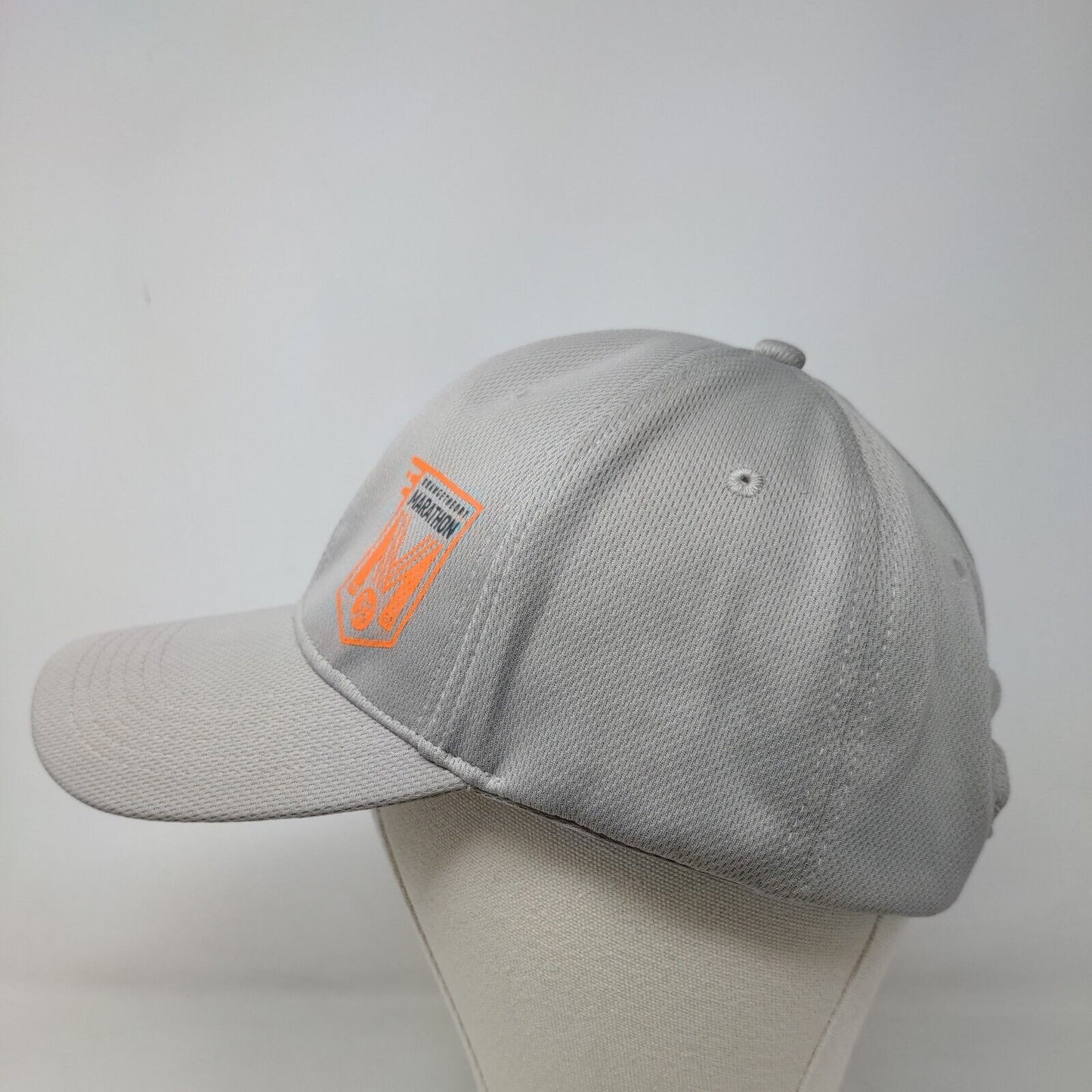 Orange the Dry Marathon Men's Strapback Hat Gray Adjustable Graphic Logo