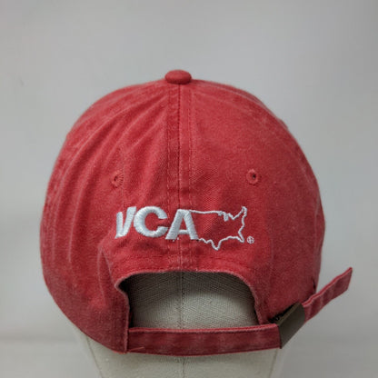 WOOF VCA Slideback Hat Red OSFM Embroidered Adjustable 6 Panel Cotton Otto