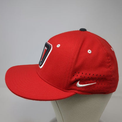 Nike Baseball Cap Red M Dri-Fit Storm Logo D Embroidered Flat Bill Hat