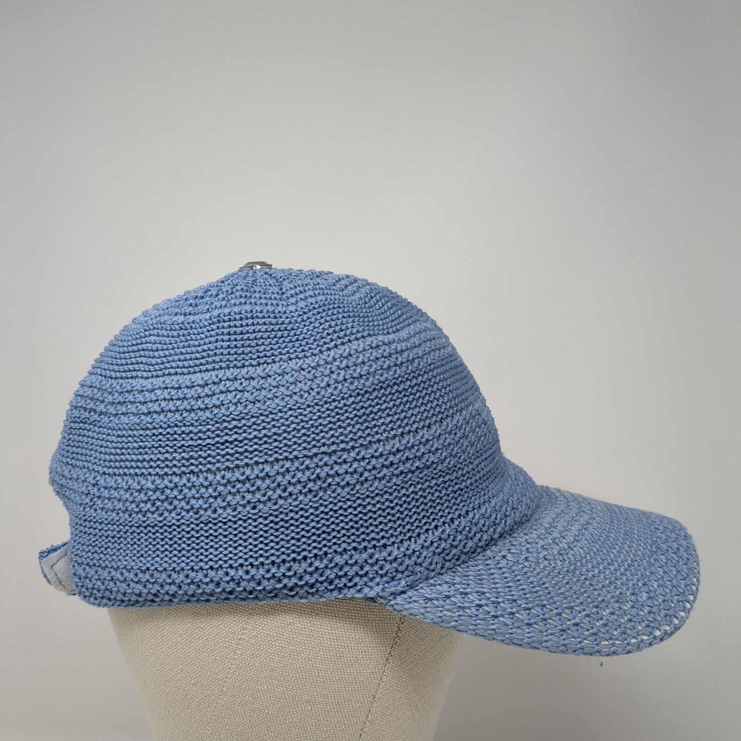 Collection Eighteen Strapback Hat Blue One Size Adjustable Solid Blank