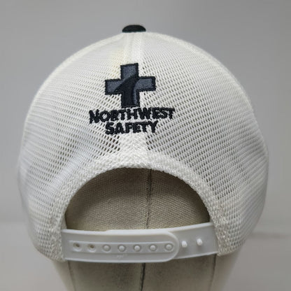 Port Authority Trucker Hat Black One Size Northwest Safety UC Flag Mesh Snapback
