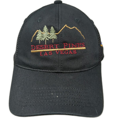 Imperial Baseball Cap Black One Size Desert Pines Las Vegas Mesh Strapback Hat