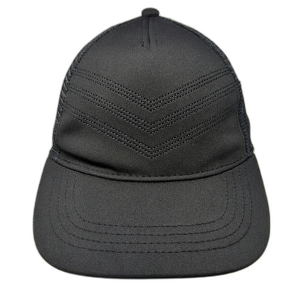 Express Trucker Hat Black One Size Mesh Back Chevron Snapback Tonal Stitch Hat