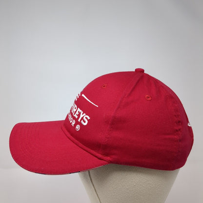 Humphreys Governor Strapback Hat Red One Size Adjustable Port Authority