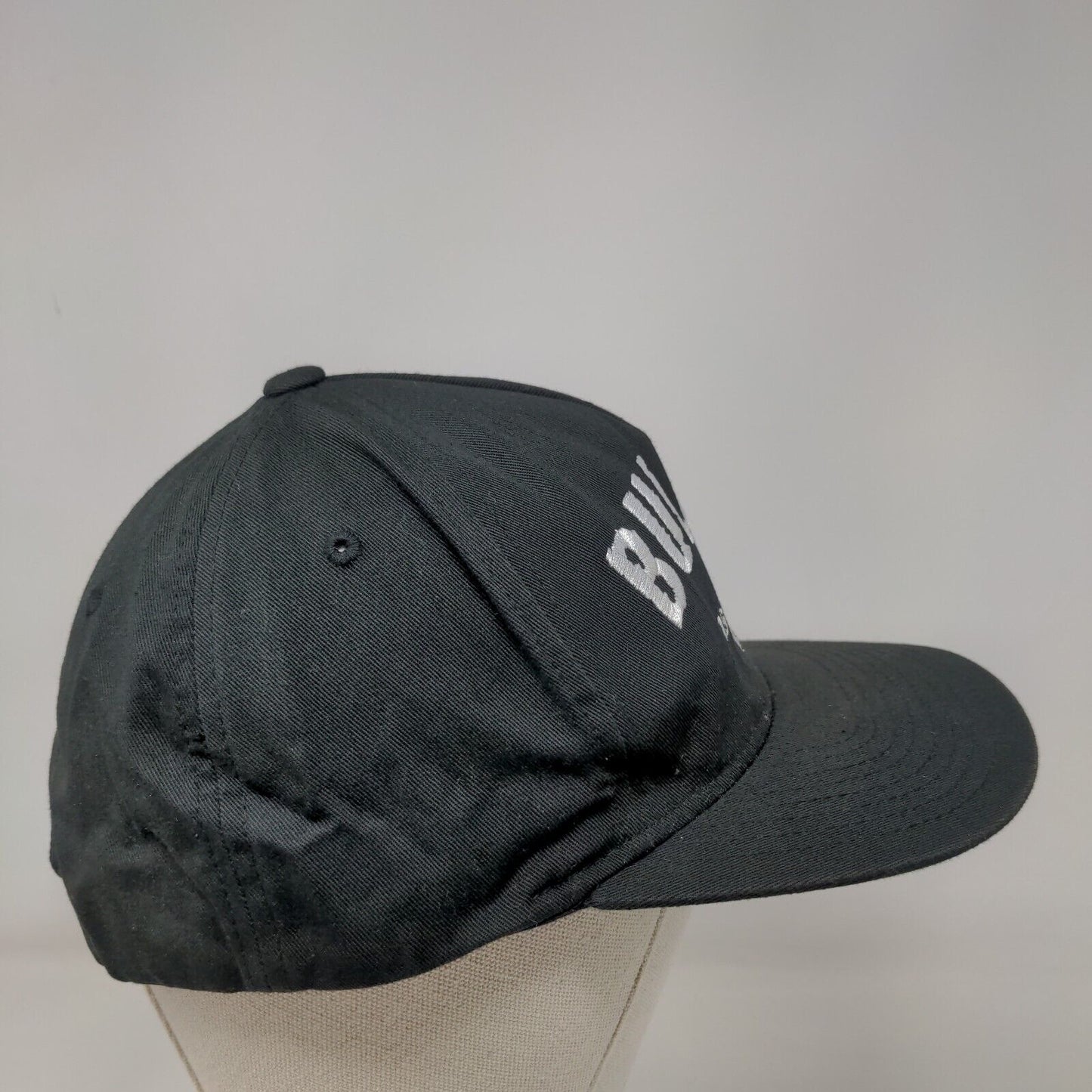 Bullitt 1968 Skull Snapback Hat Black One Size Embroidered Yupoong