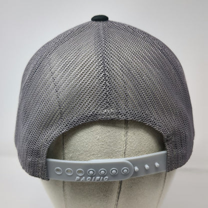 Pacific Headwear Trucker Hat Black One Size Snapback Mesh Horse Riding Center