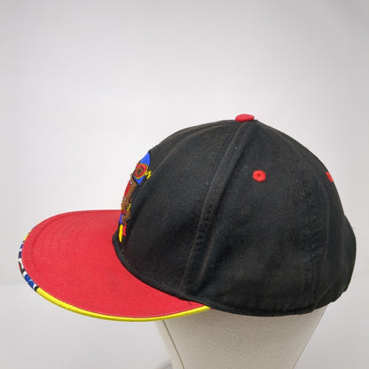 Domo Domo-Kun Snapback Hat Superhero Logo Multicolor OSFA Embroidered Logo