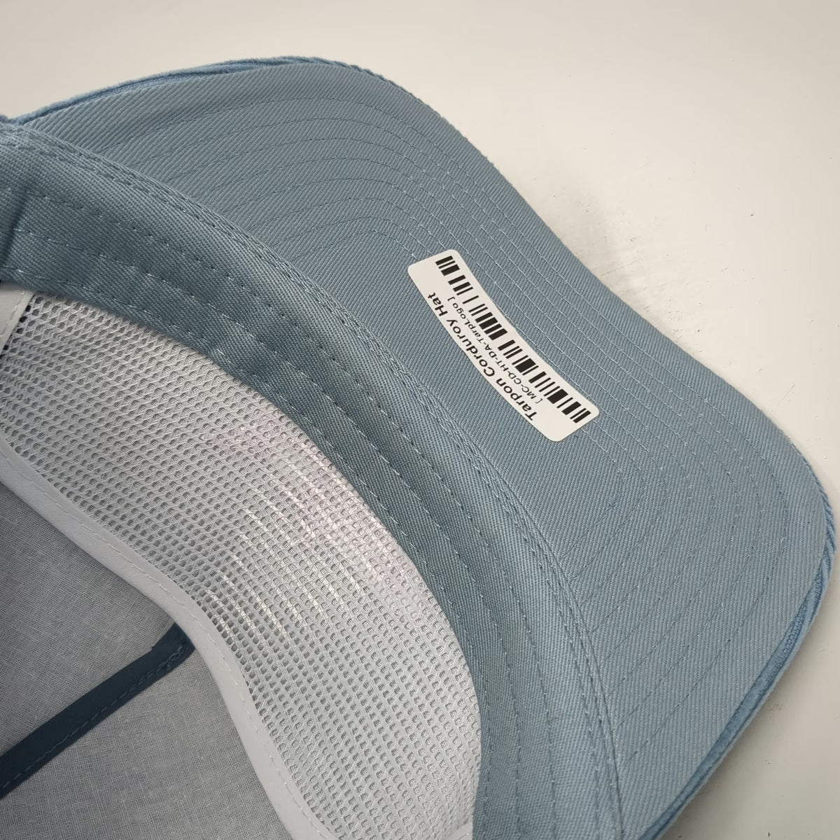 Poncho Outdoors Trucker Blue One Size Corduroy Tarpon Fish Hat Slideback