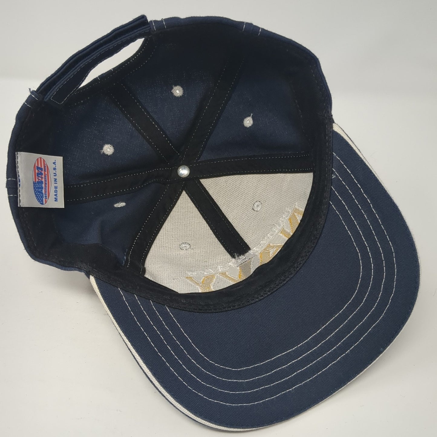 United States Navy Baseball Cap Blue One Size Adjustable Embroidered Patriotic