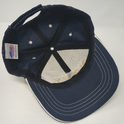 United States Navy Baseball Cap Blue One Size Adjustable Embroidered Patriotic