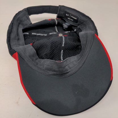 Folgers Strapback Hat Black OSFM Embroidered Nike Heritage 86 Dri-Fit
