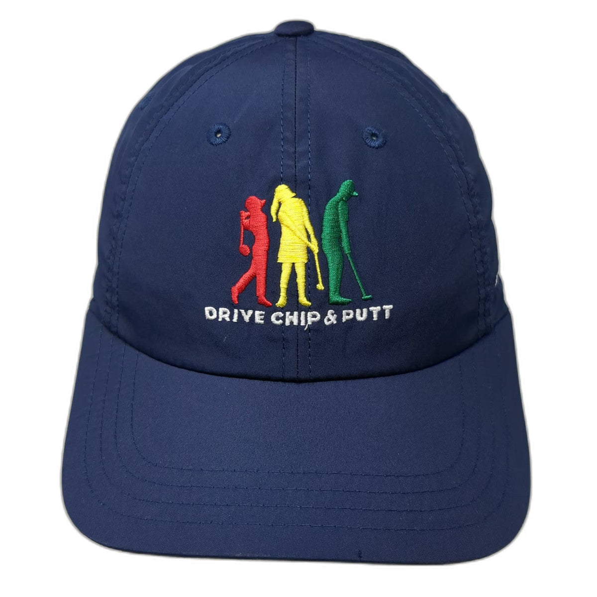 Drive Chip & Putt Blue Baseball Cap One Size Strapback Volunteer Golf Logo Hat