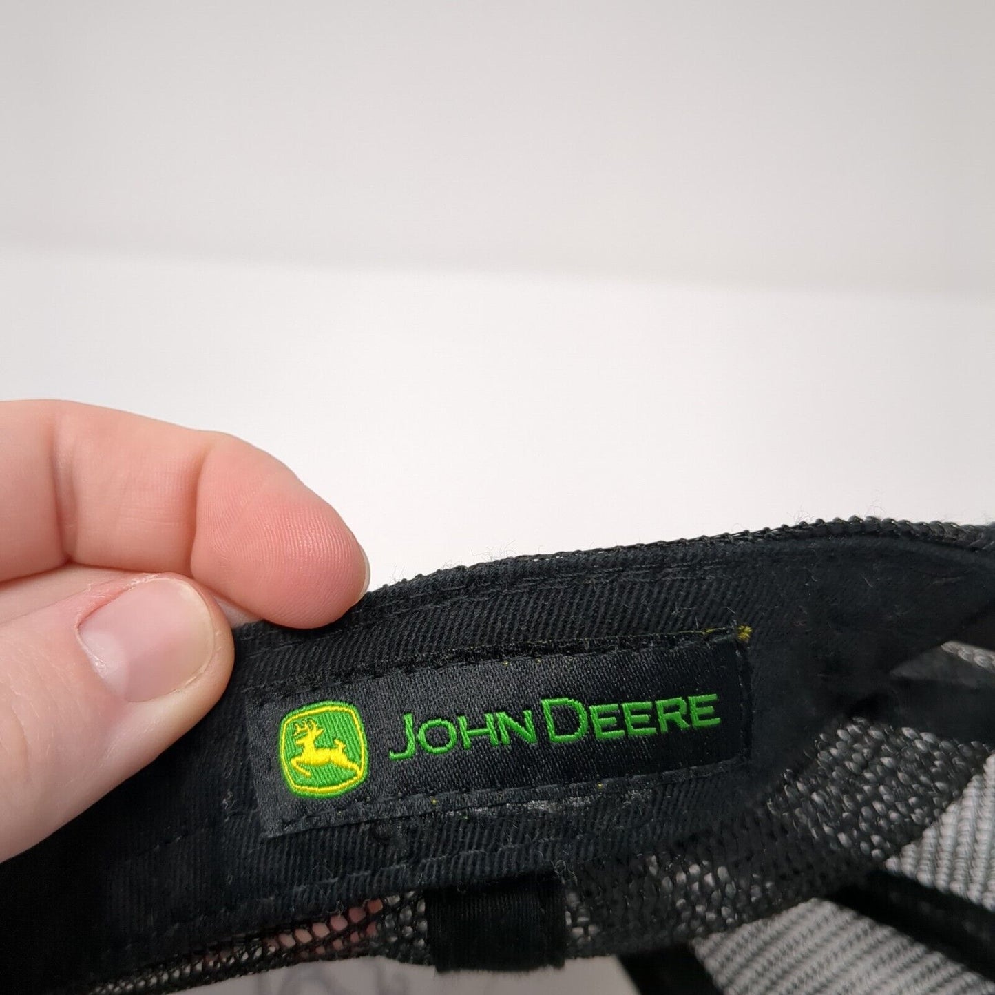 John Deere Snapback Mesh Back Trucker Hat Camo One Size Adjustable