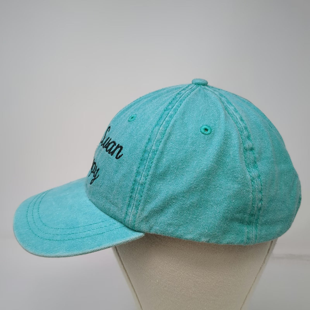 Baseball Cap Blue One Size Celtic Swan Therapy Embroidered Slideback Cotton Hat
