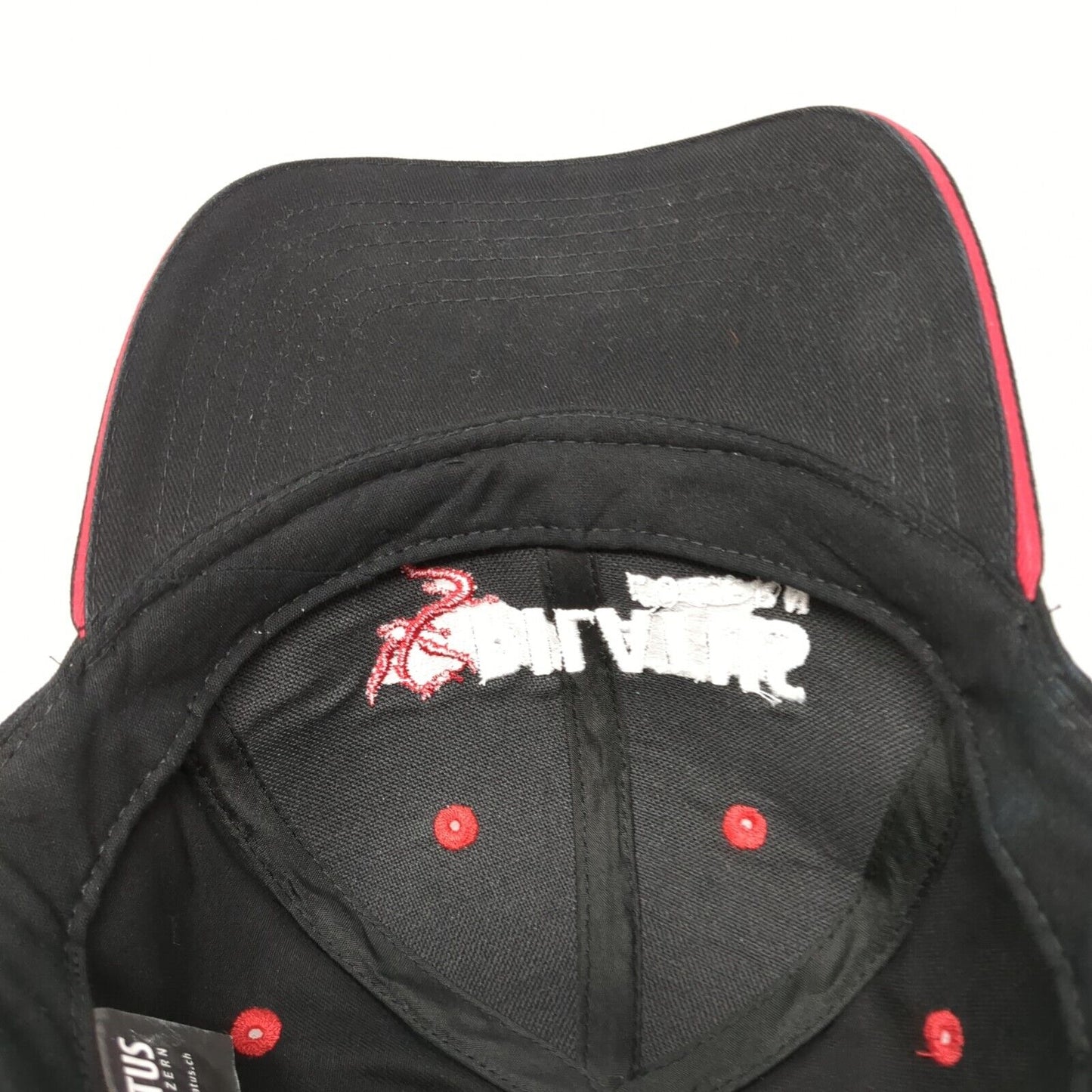 Pilatus Luzern Slideback Hat Black One Size Adjustable Embroidered Cotton