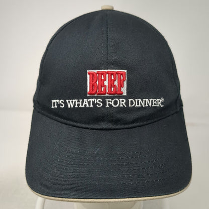 Takgear Beef Its Whats For Dinner Black Baseball Cap OSFM Strapback Hat Sandwich