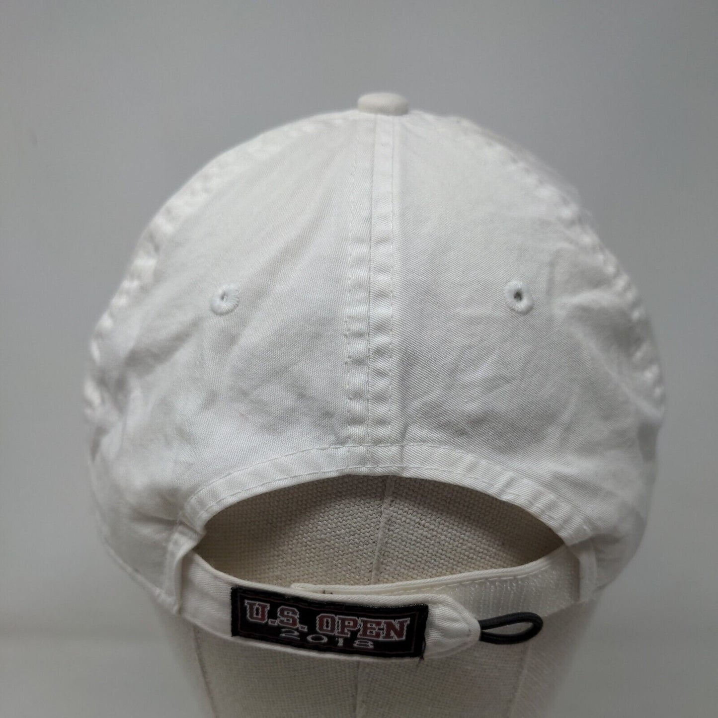 2018 US Open Shinnecock Hills Strapback Hat White Classic Cut Embroidered