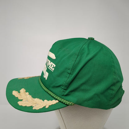 Wrag-Time Express Truck Slideback Hat Green OS Adjustable Embroidered Rope Otto