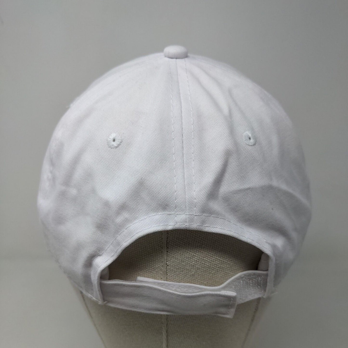 Port & Company Men's Strapback Hat White Embroidered Savages Heart Logo Cotton