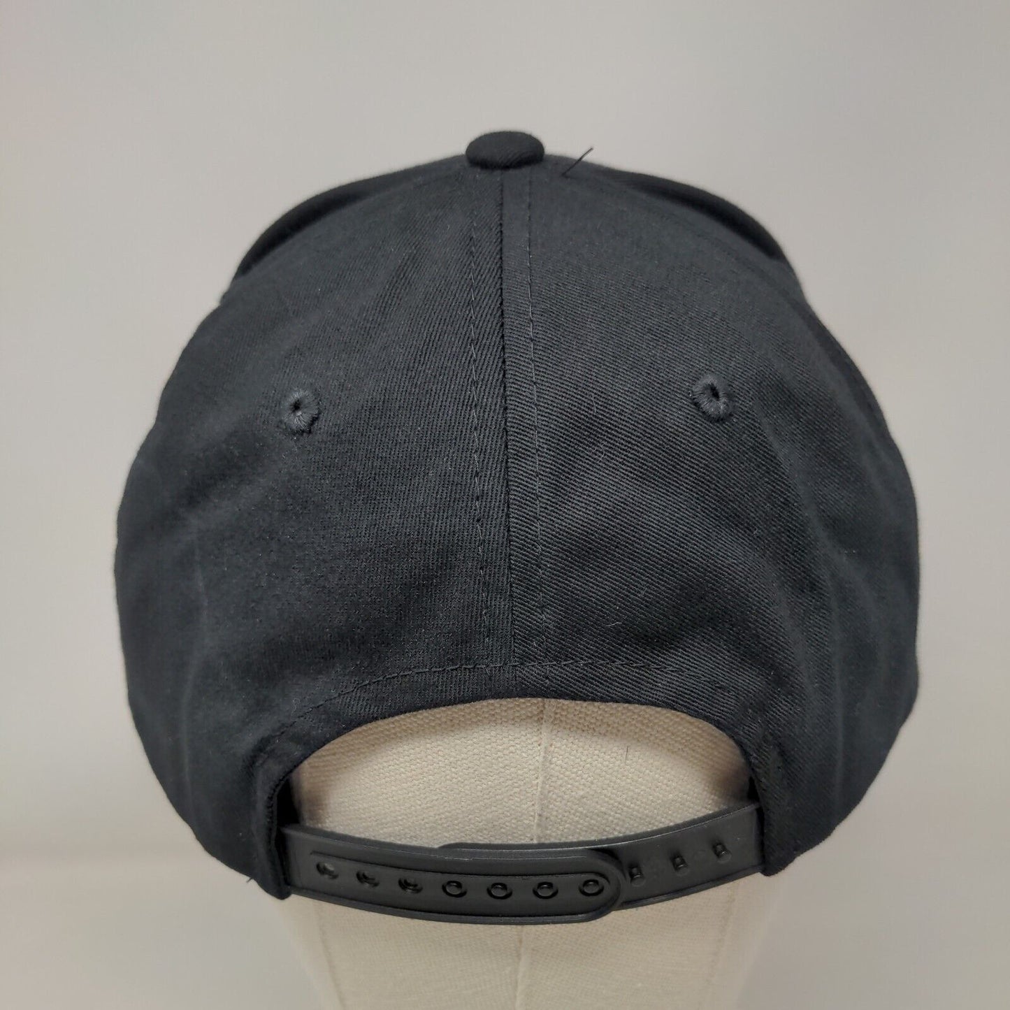 KB ETHOS Snapback Hat Black One Size Adjustable Embroidered 6 Panel Cotton