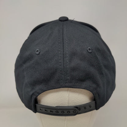 KB ETHOS Snapback Hat Black One Size Adjustable Embroidered 6 Panel Cotton