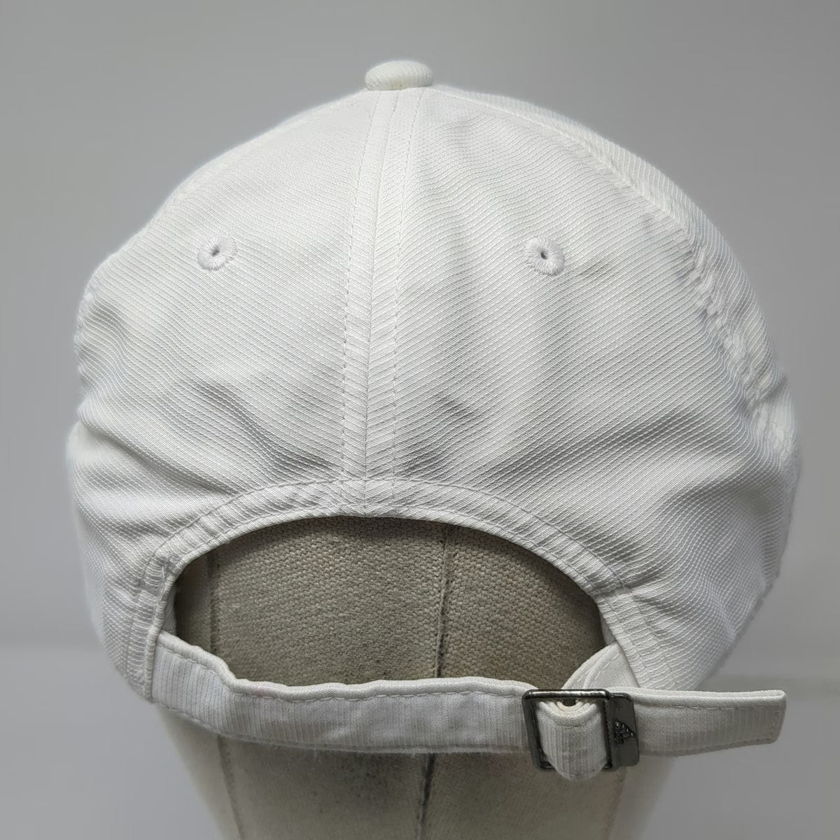 Adidas Baseball Cap White One Size Teleo Capital Logo Performance Polyester Hat