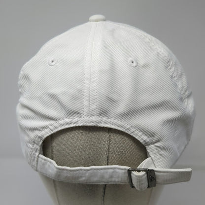 Adidas Baseball Cap White One Size Teleo Capital Logo Performance Polyester Hat