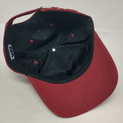 QFA 5 Panel Red Hat One Size 3D Raised Qatar Embroidery Adjustable Slideback