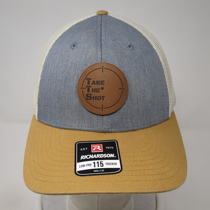 Take The Shot Snapback Trucker Hat Multi Large Adjustable Mesh Back Richardson