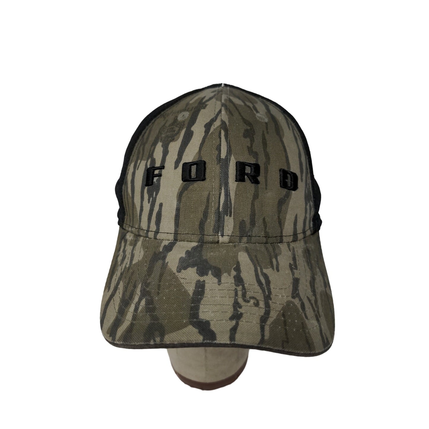 Official Ford Black & Camo Hat Mesh Back Size XL Embroidered Spell Out