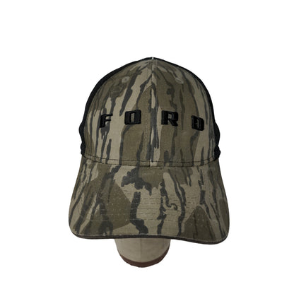 Official Ford Black & Camo Hat Mesh Back Size XL Embroidered Spell Out