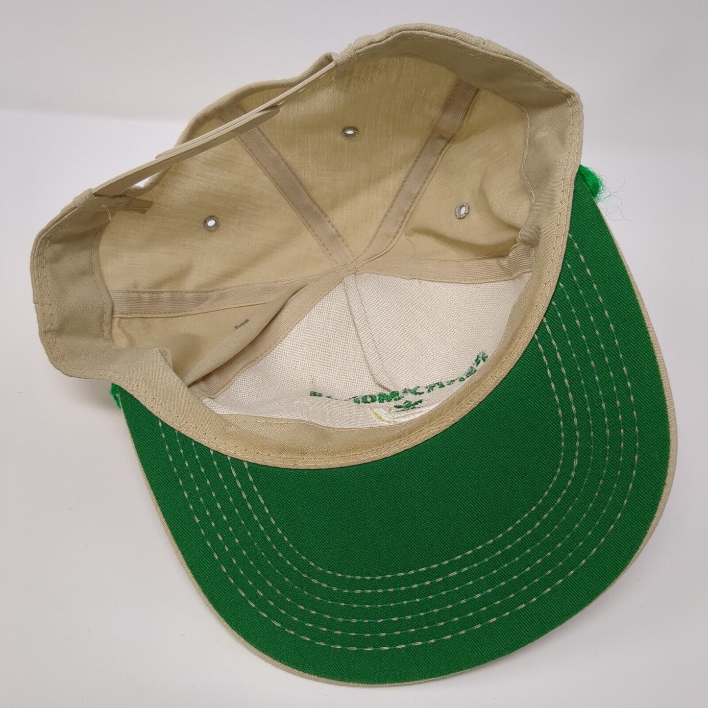 Ferry-Morse Seed Company Snapback Rope Hat Tan OSFA Solid Embroidered
