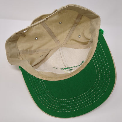 Ferry-Morse Seed Company Snapback Rope Hat Tan OSFA Solid Embroidered