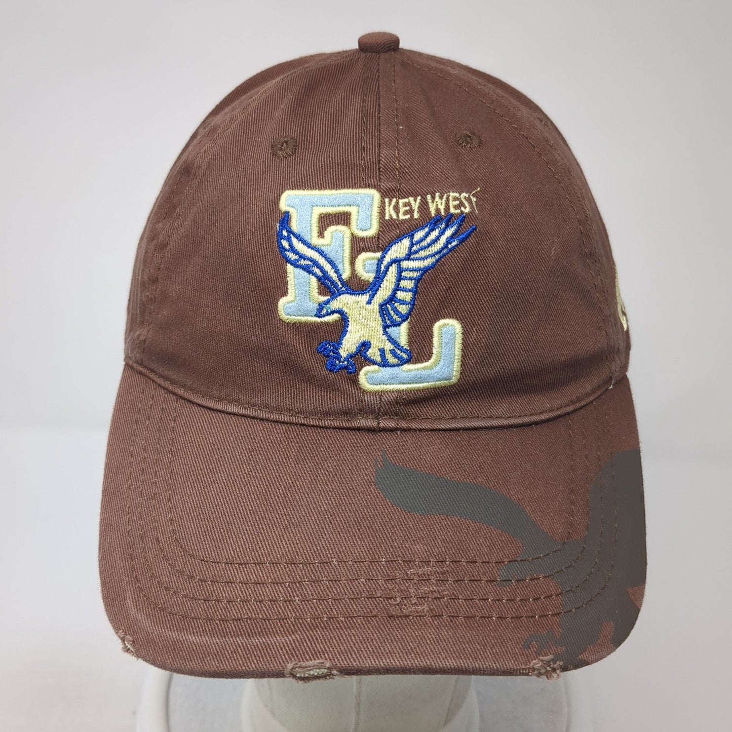 Key West Florida Baseball Cap Brown One Size Adjustable Patriotic 777 Lucky