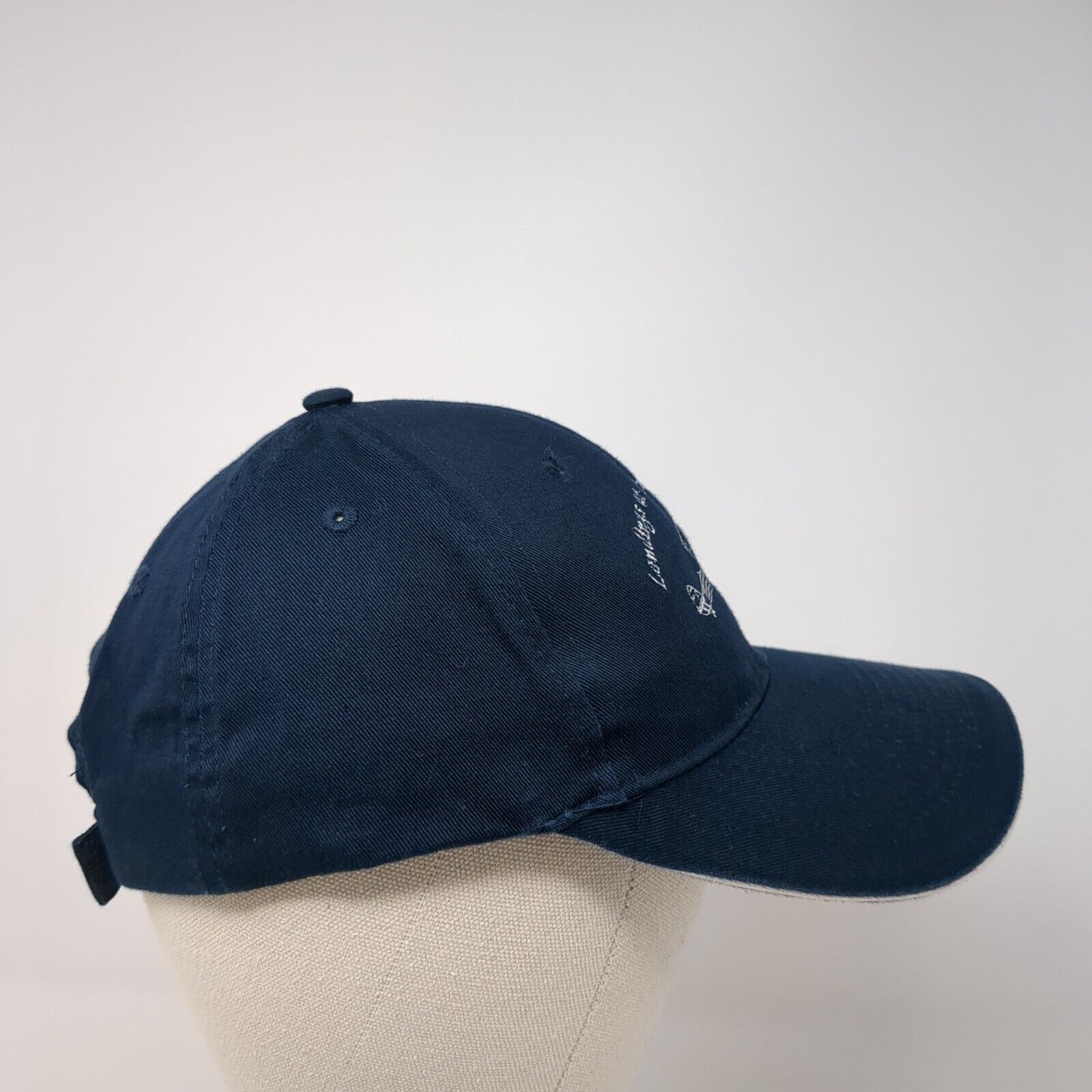 Landings at Spirit Golf Club Strapback Hat Blue One Size Port & Company