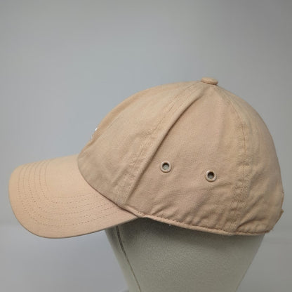 Adidas Baseball Cap Beige White One Size Embroidered Trefoil Logo Adjustable Hat