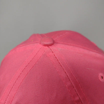 International Submarine Races Strapback Hat Pink Embroidered Logo Adjustable