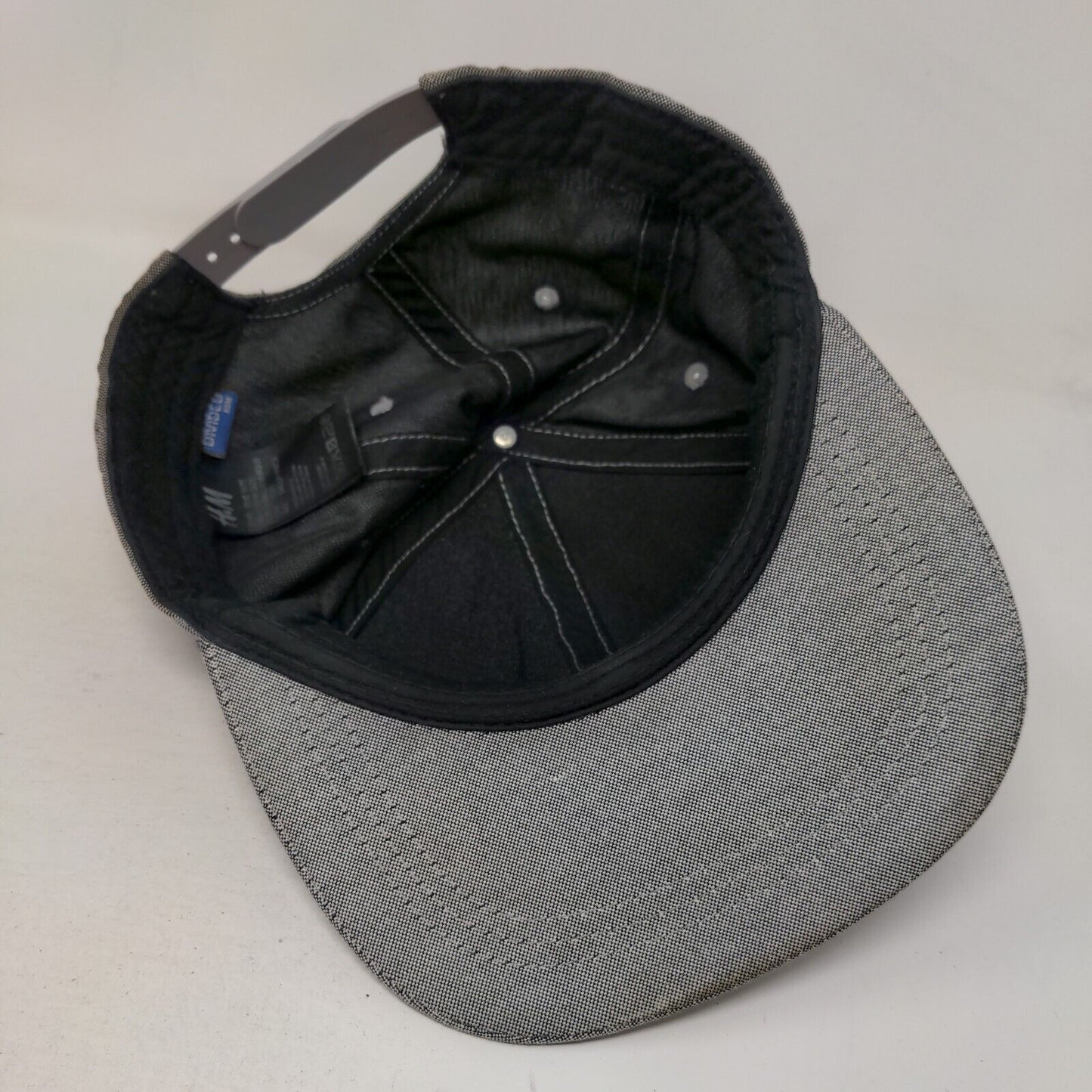 Divided by H&M Snapback Hat Gray One Size Embroidered Adjustable 6 Panel